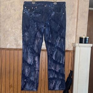 Men’s dark blue premium denim vintage true religion jeans (38)